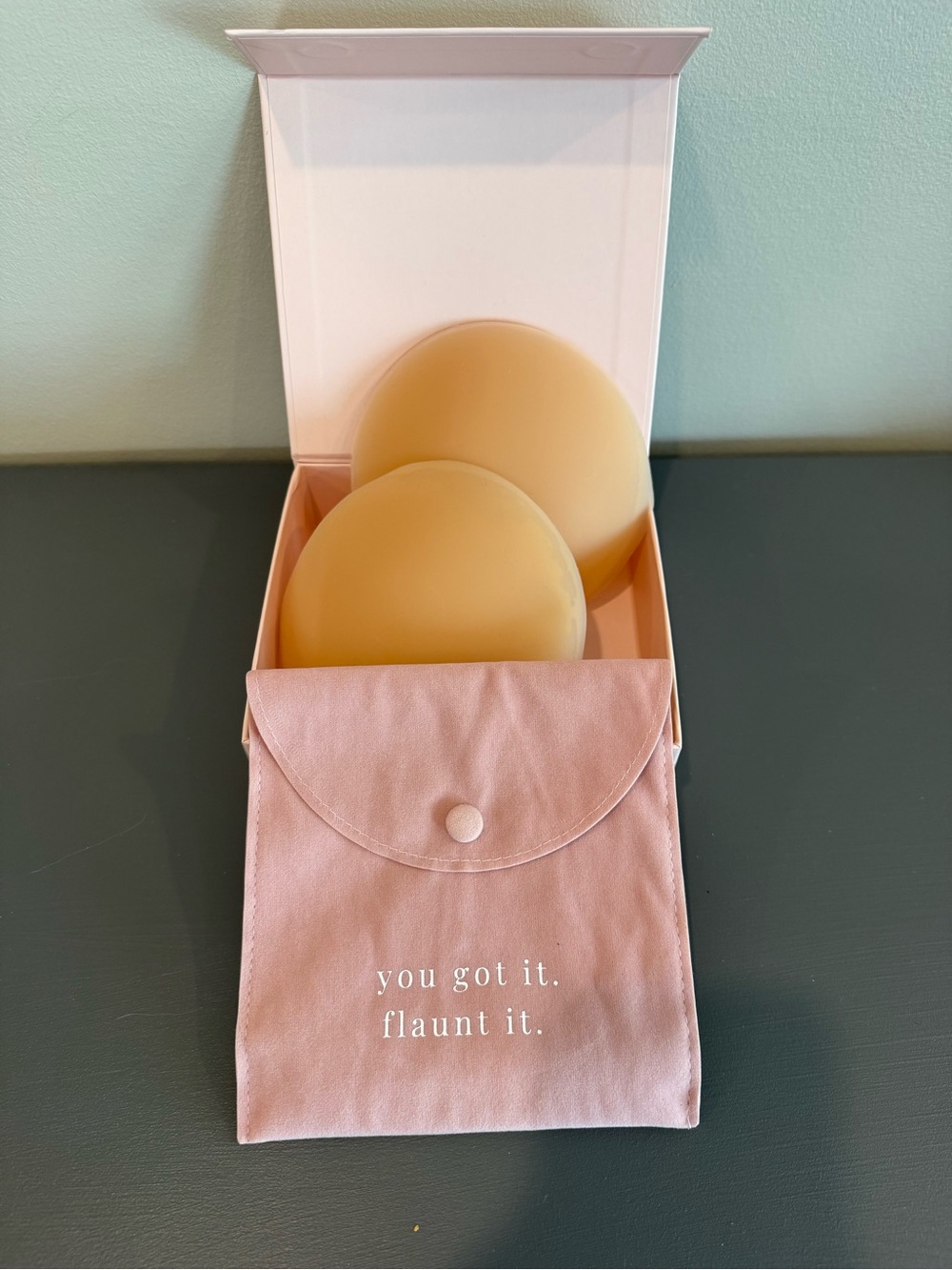 Cakes Nipple Covers with Pink Storage Pouch